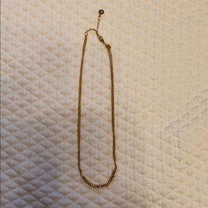 Never worn Stella & Dot gold beaded necklace
